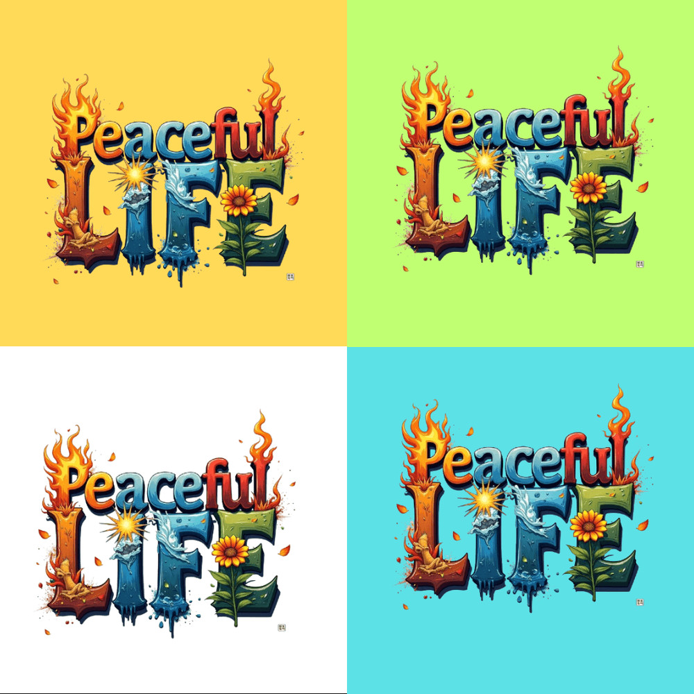 Peaceful Mind Peaceful LifePositive Svg Design Motivational Quotes Tshirt DesignTrue To Yourself Pn 1