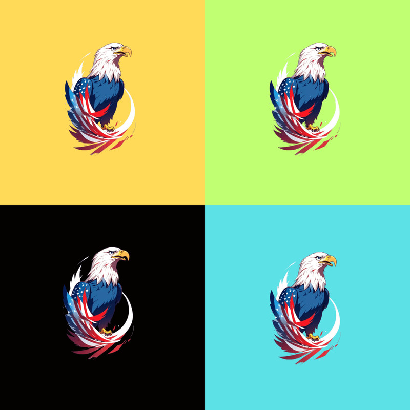 USA Patriotic Eagle Flag PNG Transparent Clipart Abstact DesignPrintable Sublimationeagle Usa 2