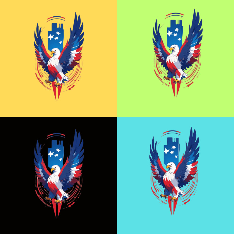 Eagle With American Flag S PNG USA Patriotic Eagle Cut File 4th Of July Sublimation American Flag S 2