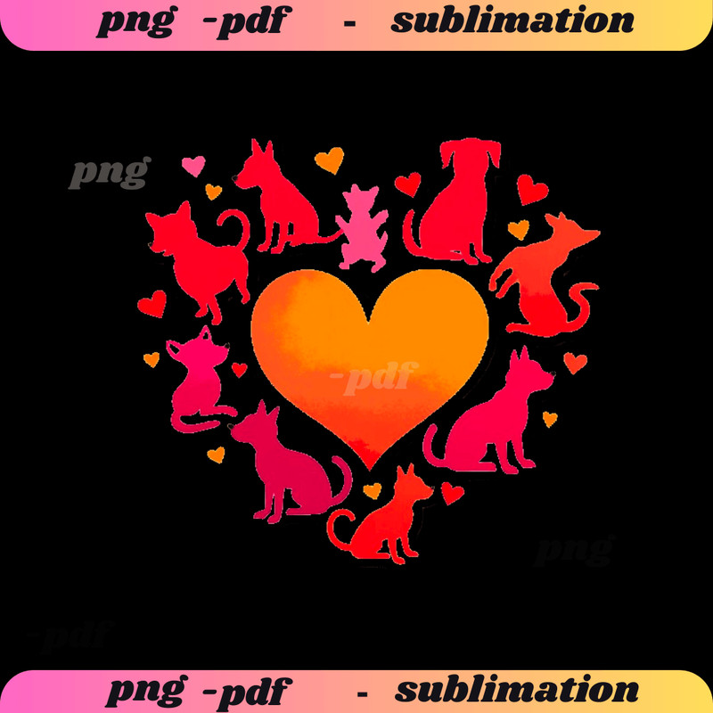 Cute Cat Dog Clipart 13 HighQuality Designs Heartwarming Cat Dog Friendship Clipart Bundle Pet 0