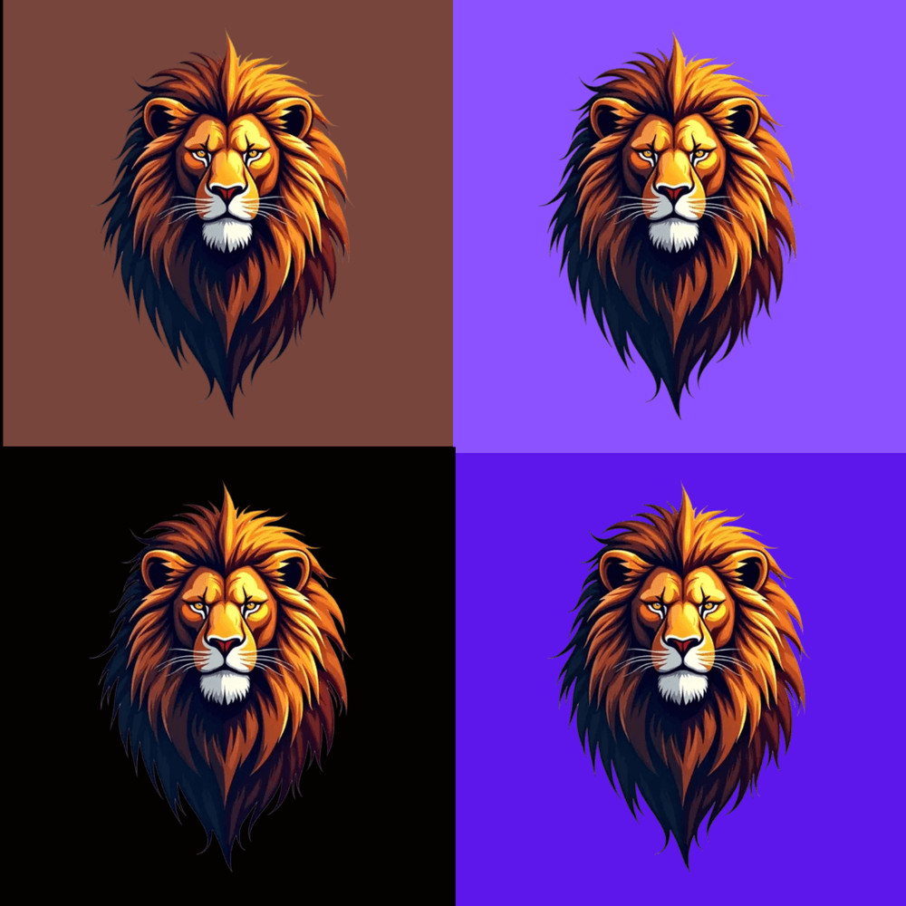 Big Cats Vol1 TShirt Design Bundle Suitable For Printing High Quality Graphics Vector Lion Tiger Ai 2