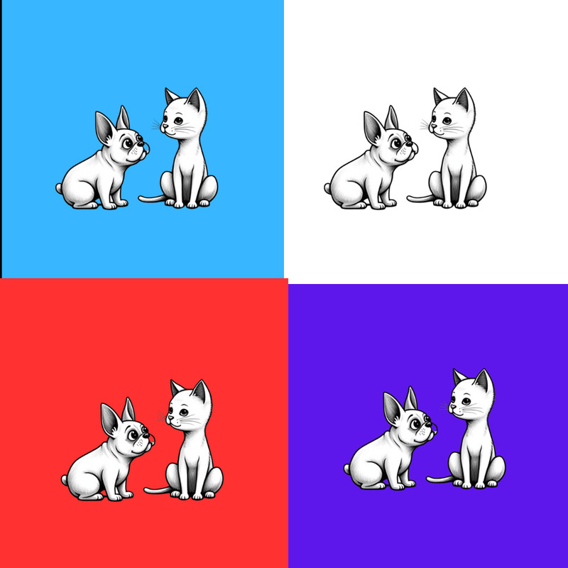 Cat Dog Clipart  Heartwarming Cat  Dog Friendship Clipart Bundle  10 HighQuality Designs  Pet Art   2