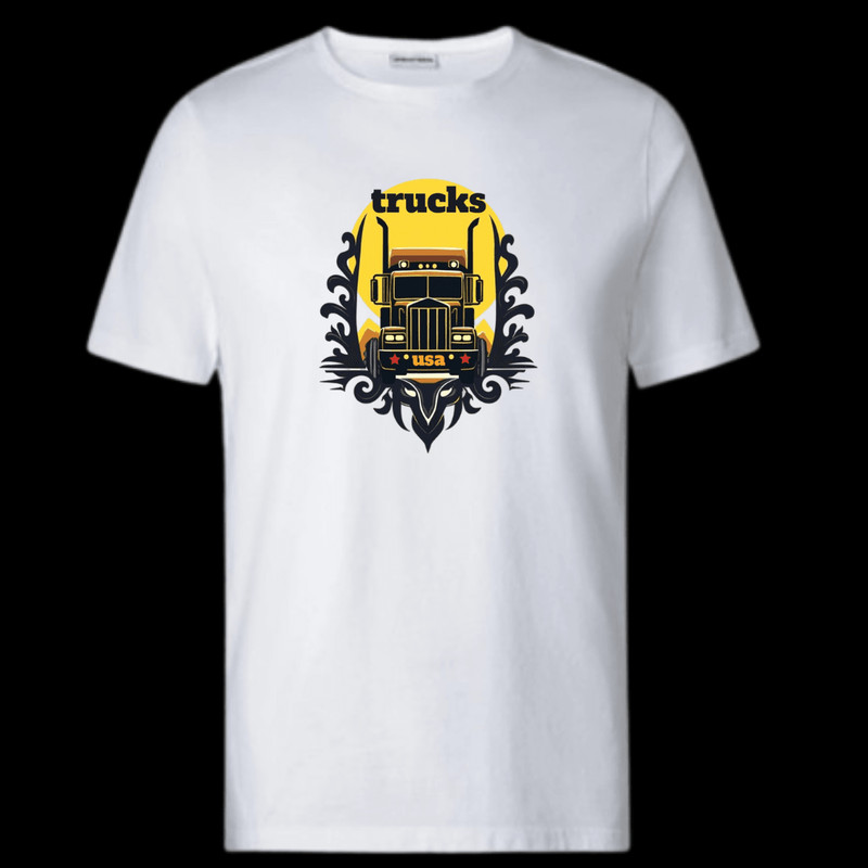 USA Flag Rig Semi 18 Wheeler Digital Design PNG PDF Sublimation 1