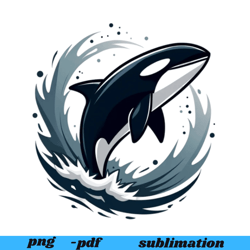 orca family vintage digital png file, killer whale family t-shirt design, whale lover png, mug png, instant download, re