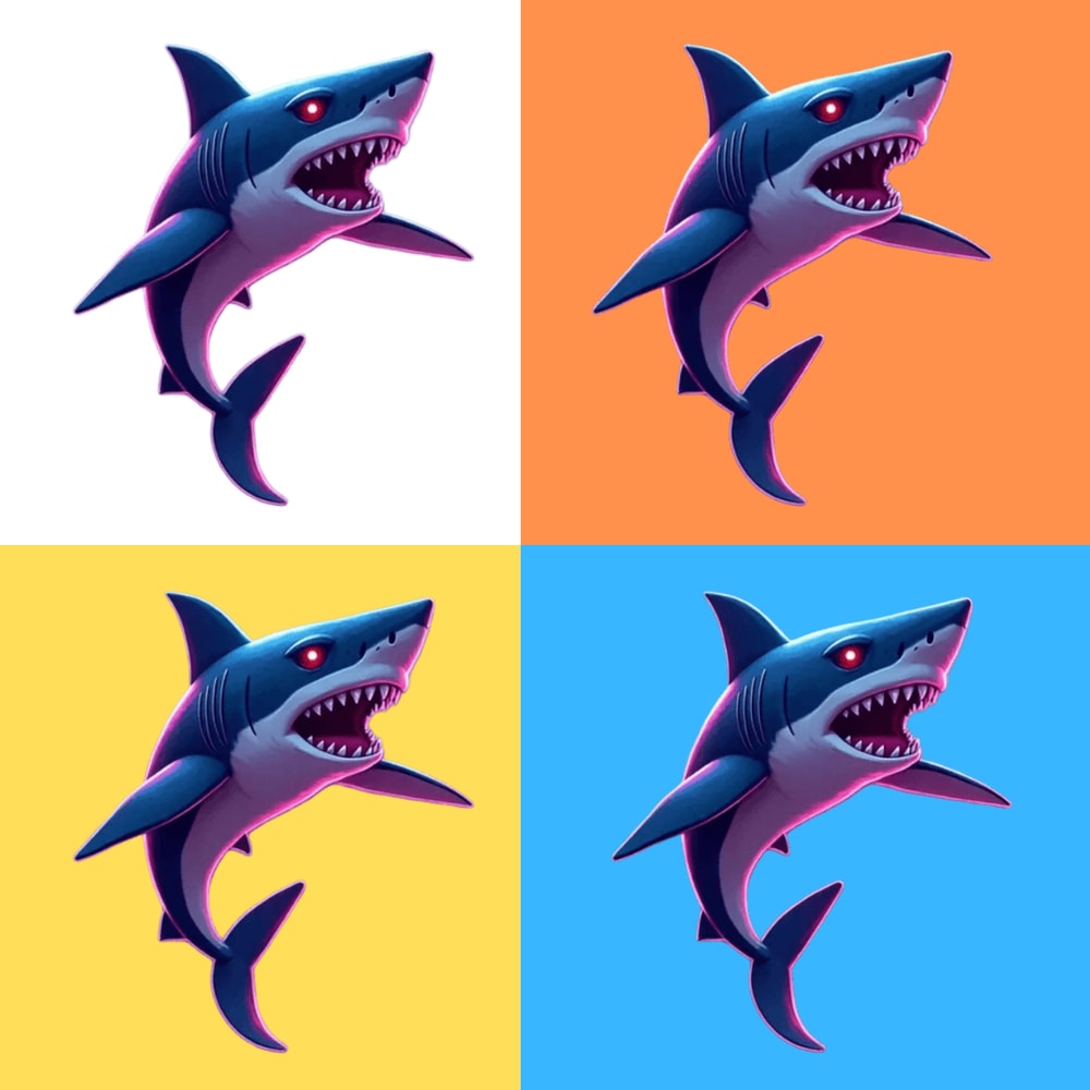 Shark Retro Tshirt Design PNG And JPEG Digital Download For Sublimation Transparent Background 2