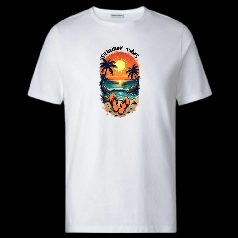 Summer Vibes Png Sublimation Design Colorful Summer Clipart Beach Digital Image Tropical Png TShirt 1