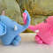 Romantic Crochet Elephants Couple 1