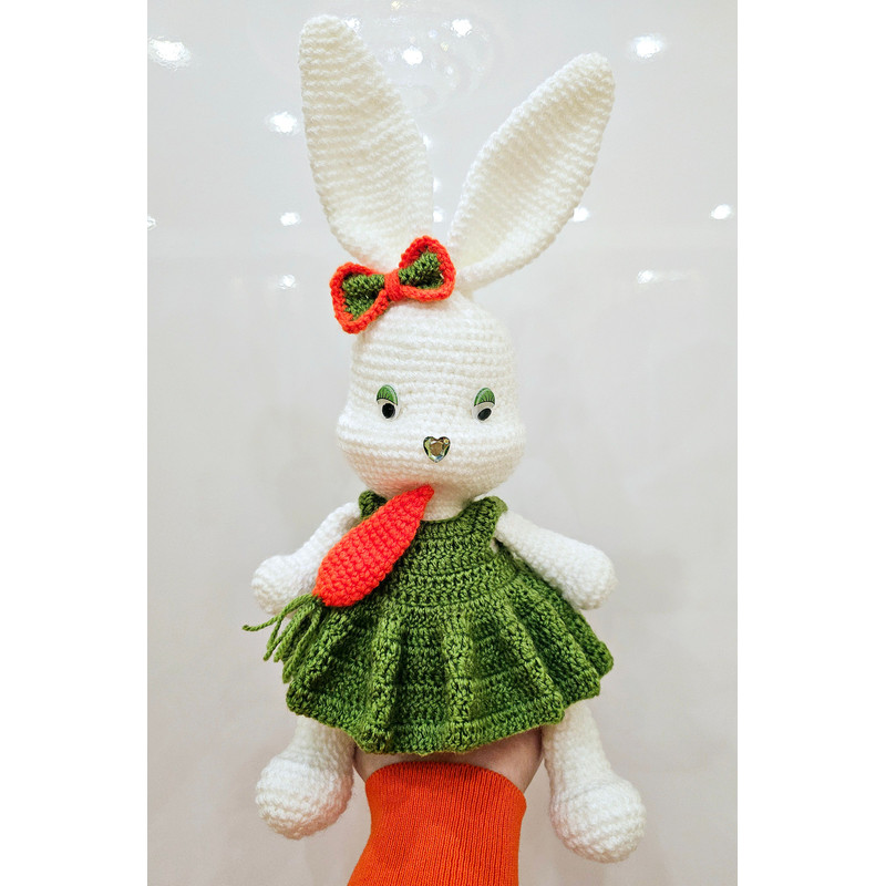 Handmade Crochet Cute Bunny With Carrot 2