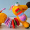 Handmade Crochet Multicolor Educational Dog 7