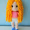 Handmade Crochet Doll In Removable Blue Dress 2