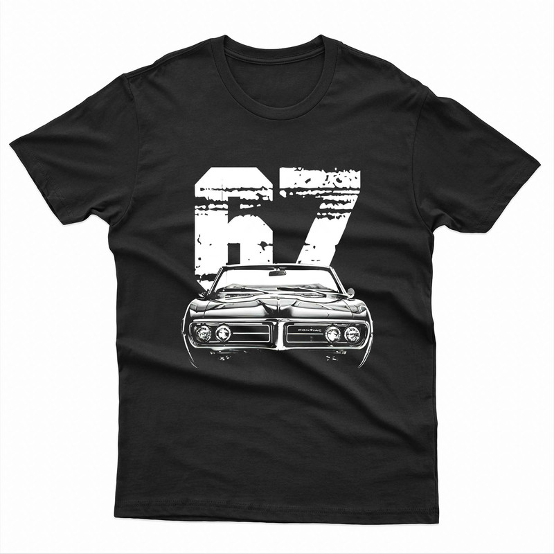 1967 Pontiac Firebird Front View With Year TShirt 0