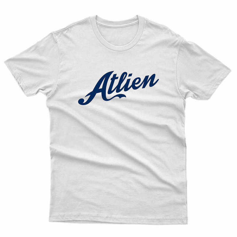 Atlien Script Navy TShirt 0