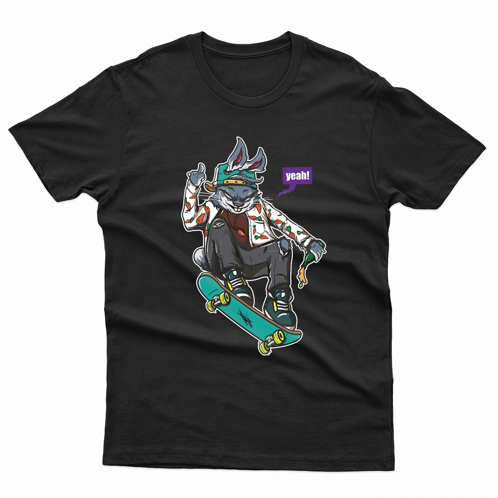 Bad Bunny Bunny Skateboard TShirt 0