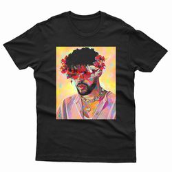 bad bunny flower crown t-shirt