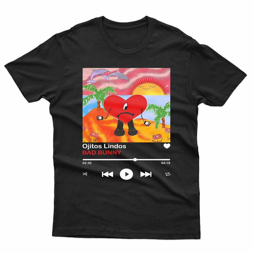 Bad Bunny Ojitos Lindos Playlist TShirt 0