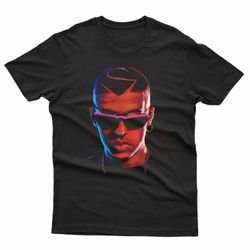 bad bunny painting art t-shirt