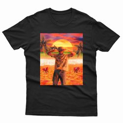 bad bunny summer beach t-shirt