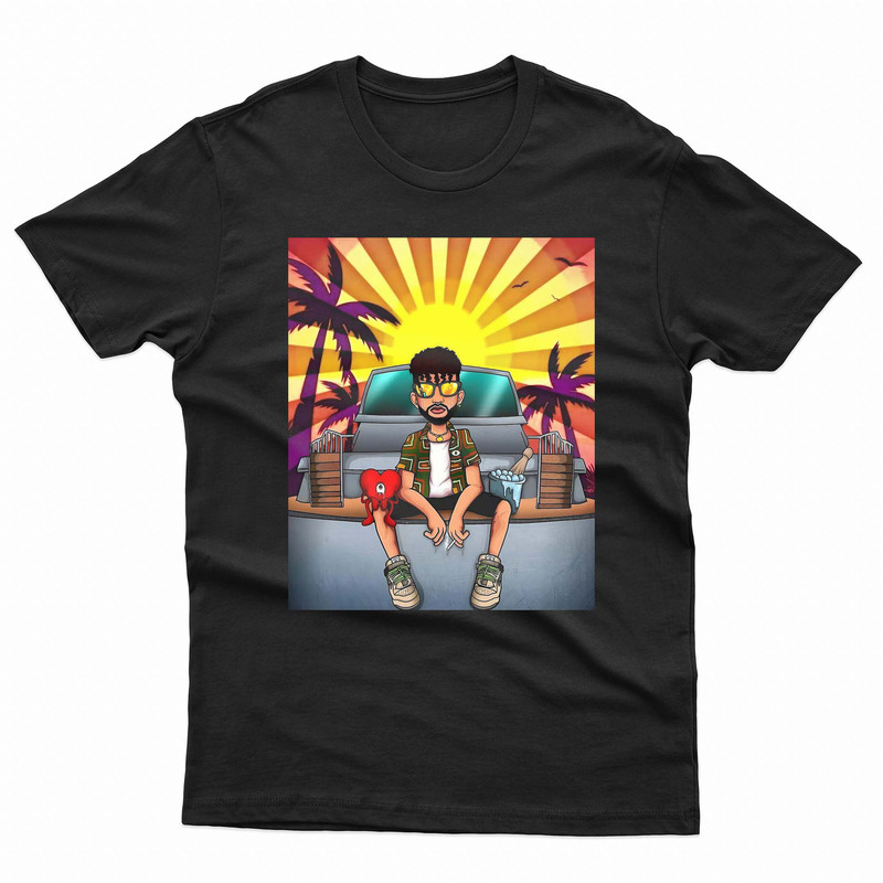 Bad Bunny Summer Truck TShirt 0