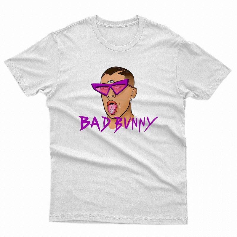 Bad Bunny Third Eye Purple TShirt 0