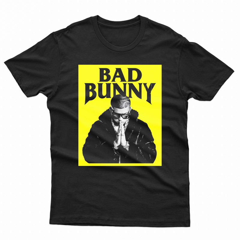 Bad Bunny Yellow Cover Photo TShirt 0