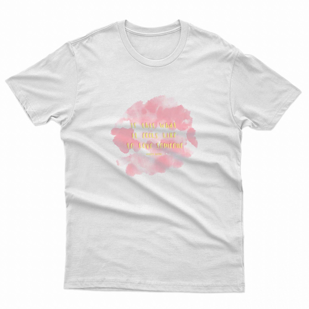 Benson Boone To Love Someone Pink Watercolor TShirt 0