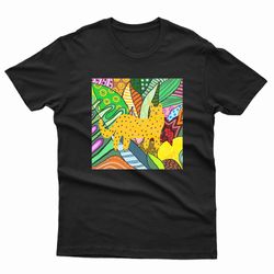 benson boone yellow cheetah print t-shirt