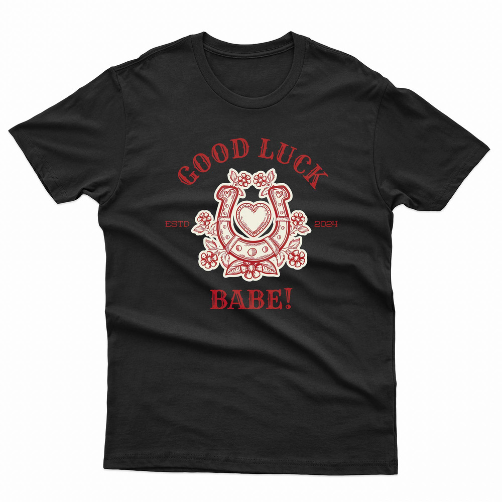 Chappell Roan Good Luck Babe Horse Shoe Graphic TShirt 0