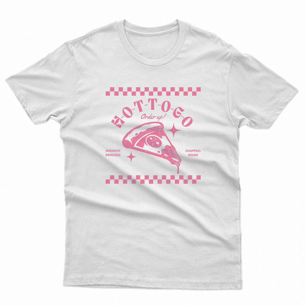 Chappell Roan Hot To Go Pizza Pink Illustration TShirt 0