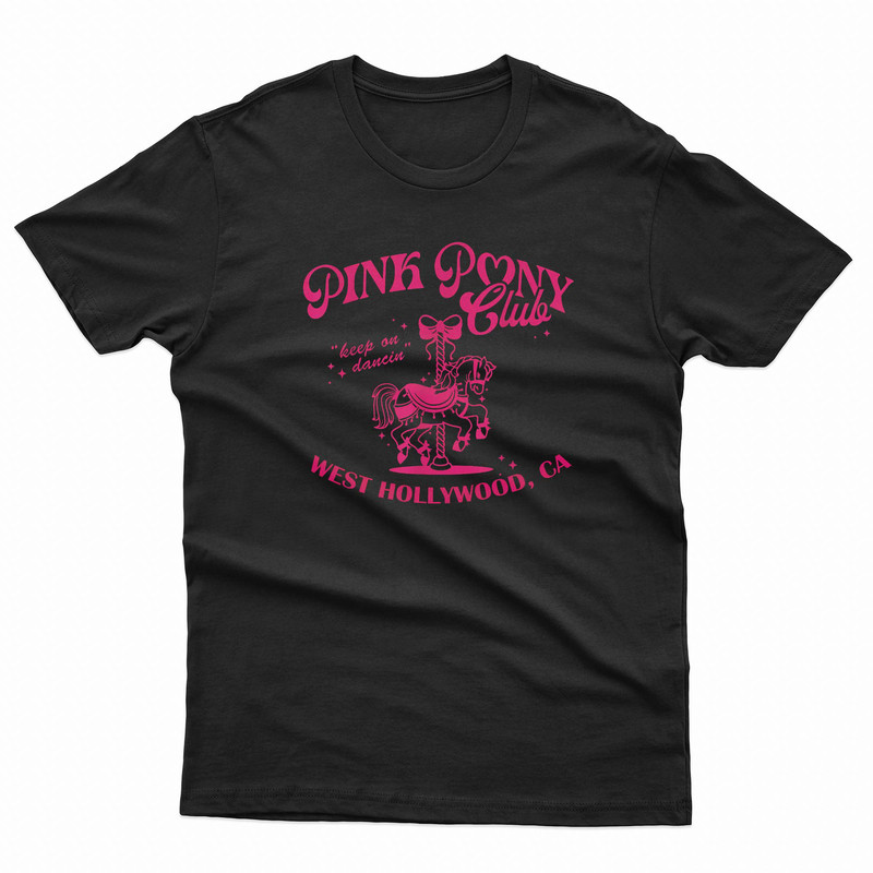 Chappell Roan Pink Boots Cowgirl Western Pony Club TShirt 0
