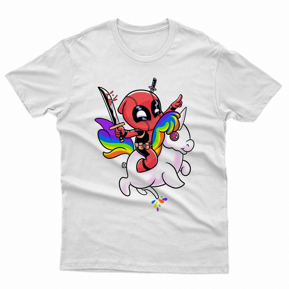 Deadpool Pony Unicorn Of Love And Death TShirt 0
