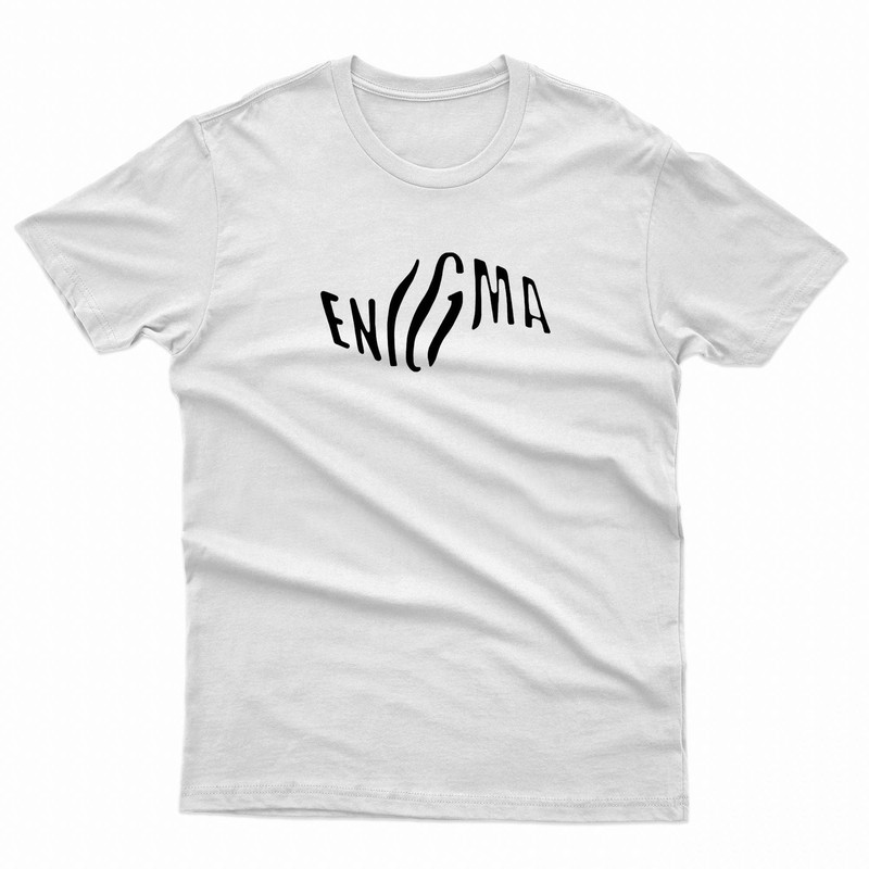 Enigma Typography Lady Gaga TShirt 0