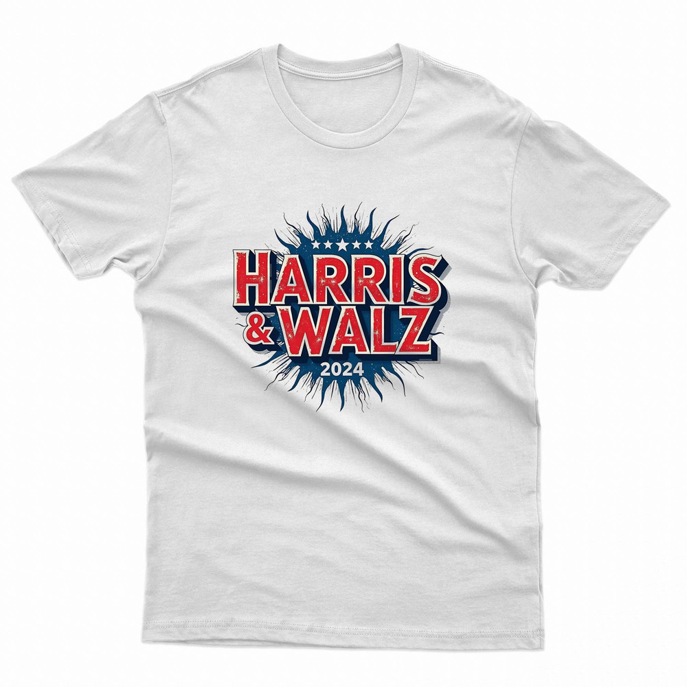 Harris Walz 2024 Official Campaign Support TShirt 0