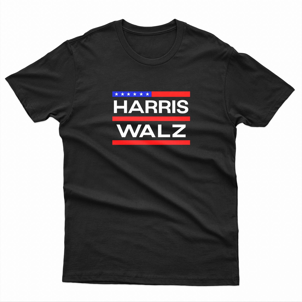 Harris Walz Stars And Stripes TShirt 0