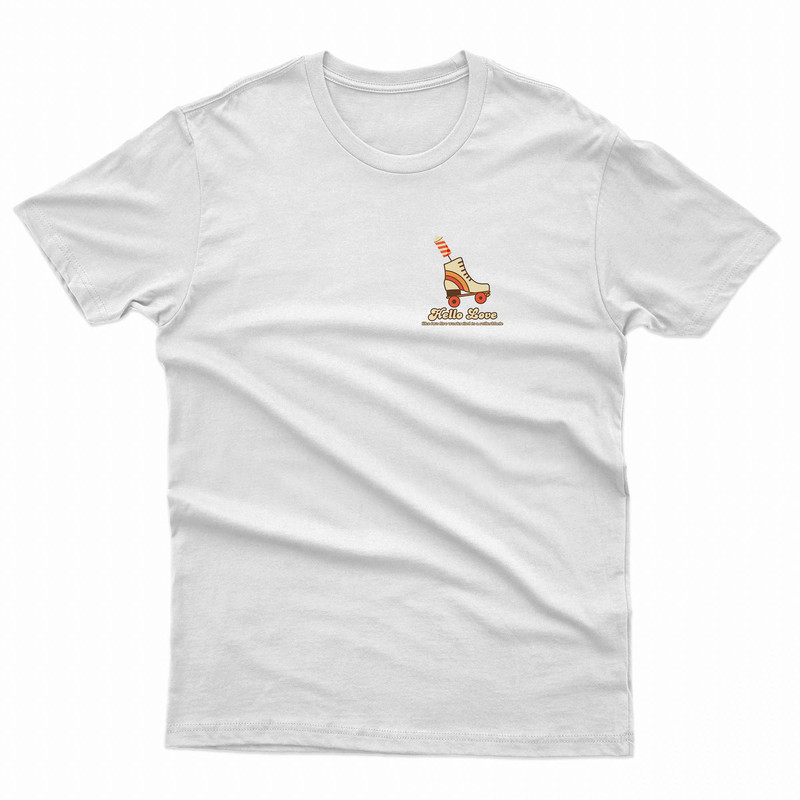 Hello Love Rollerblade Pocket TShirt 0