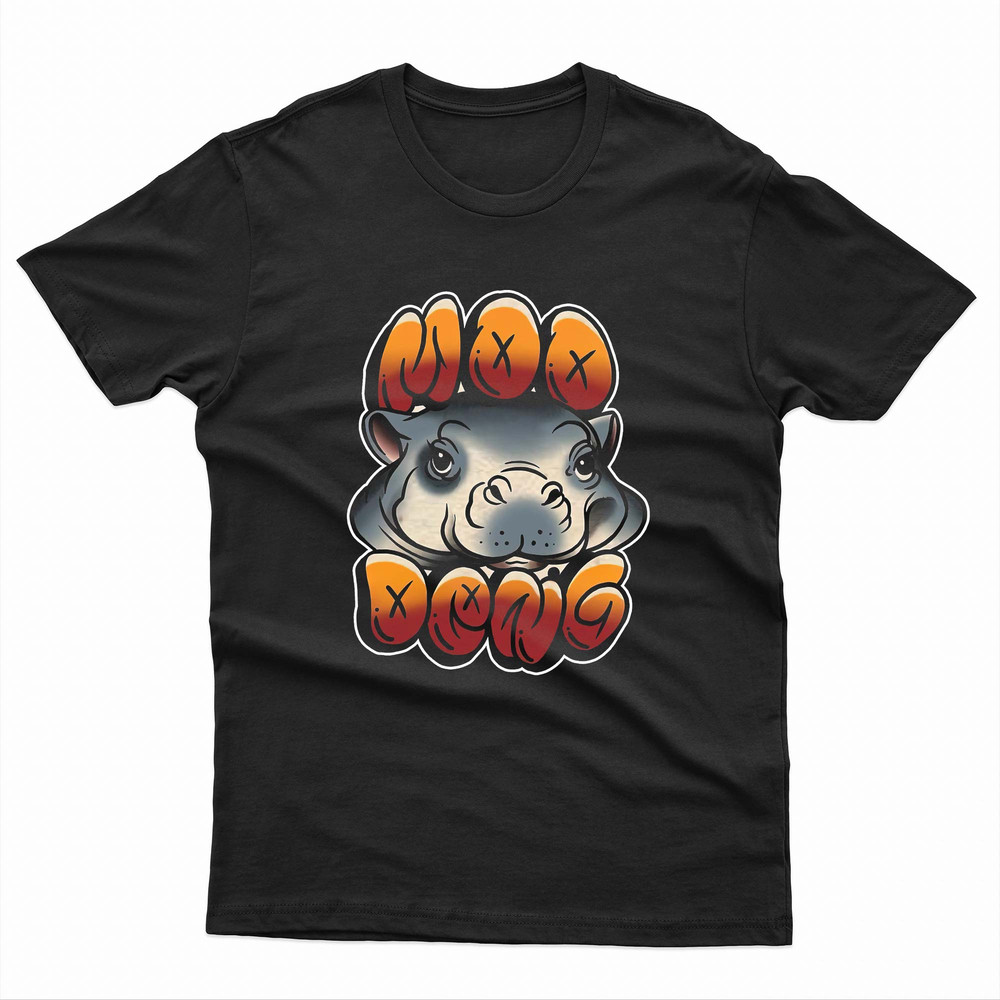 Retro Cool Moo Deng TShirt 0