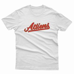 script atliens in red black yellow t-shirt