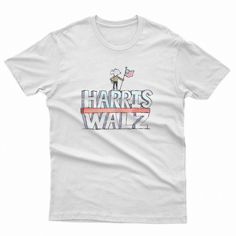 Vote Harris Walz 2024 Drawing TShirt 0