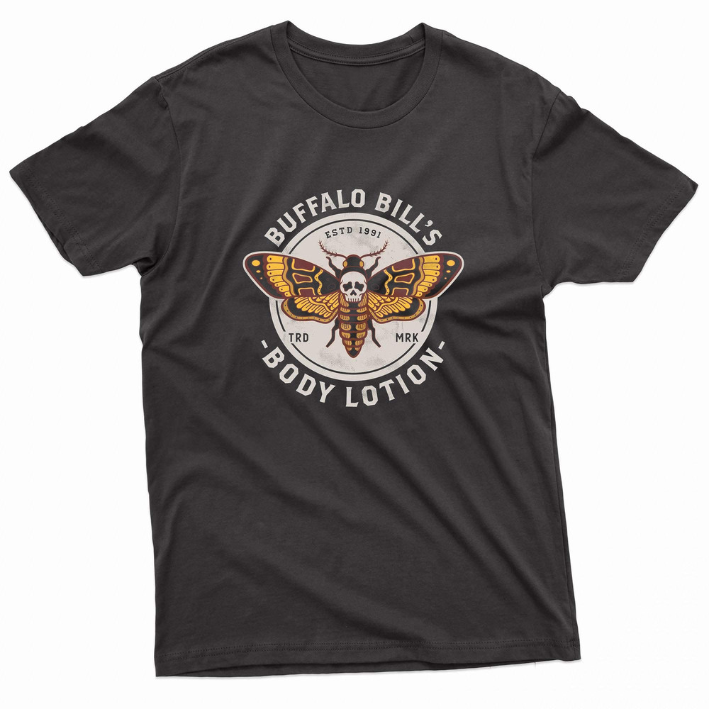 Buffalo Bills Body Lotion Deaths Head Moth TShirt 0