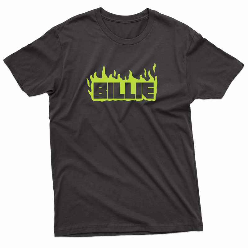 Billie Eilish Green Flames TShirt 0