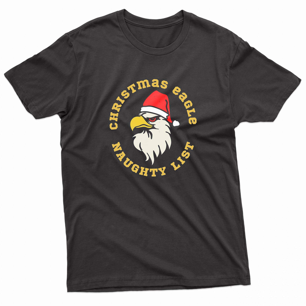 Christmas Eagle Naughty List TShirt 0