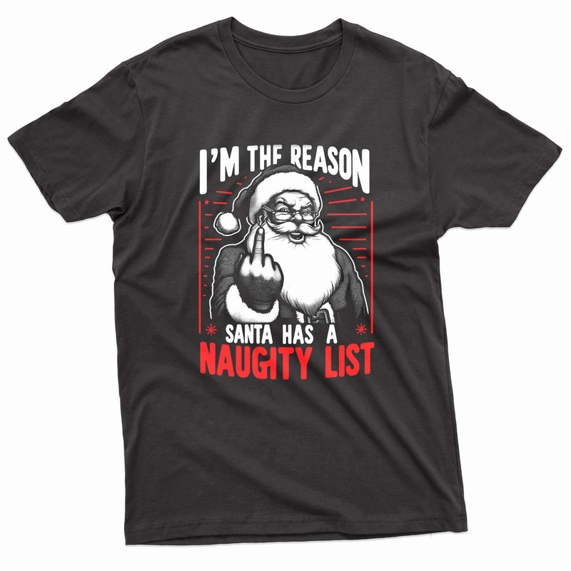 I Am The Reason Santa Has Naughty List Classic Christmas TShirt 0