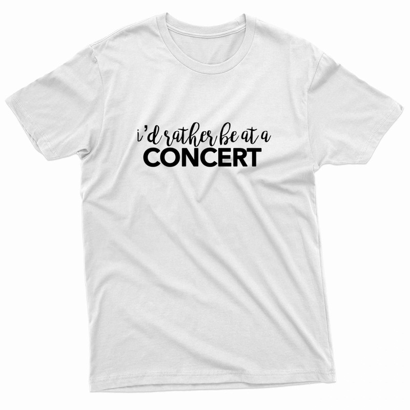 I D Rather Be At A Concert Billie Eilish TShirt 0
