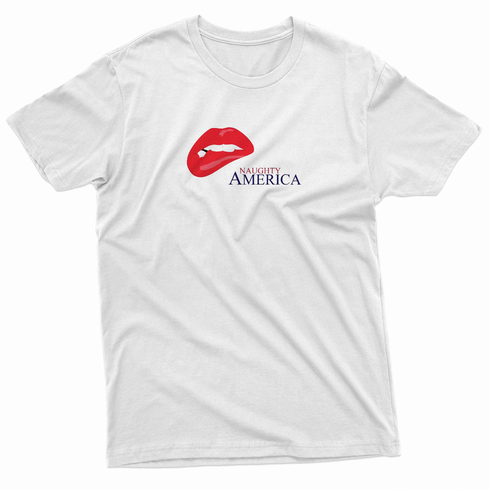 Naughty America Lips Logo TShirt 0