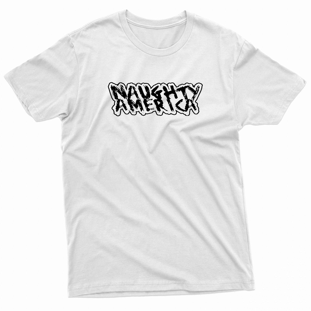 Naughty America Typography TShirt 0