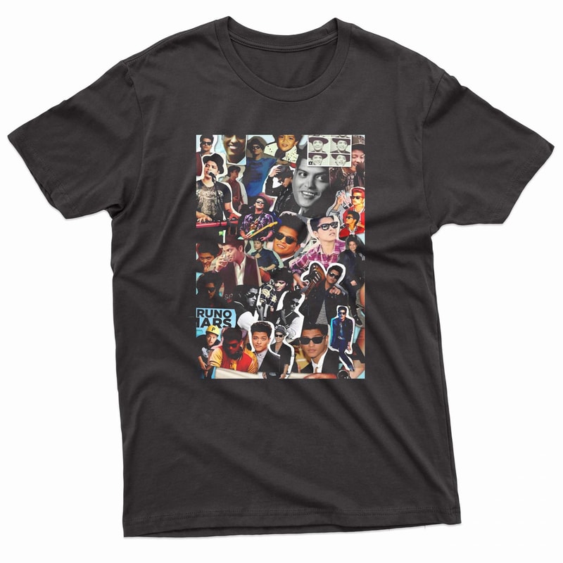 Bruno Mars Photo Collage TShirt 0