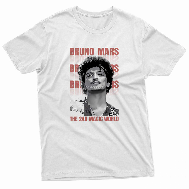 Bruno Mars The 24K Magic World Pink TShirt 0
