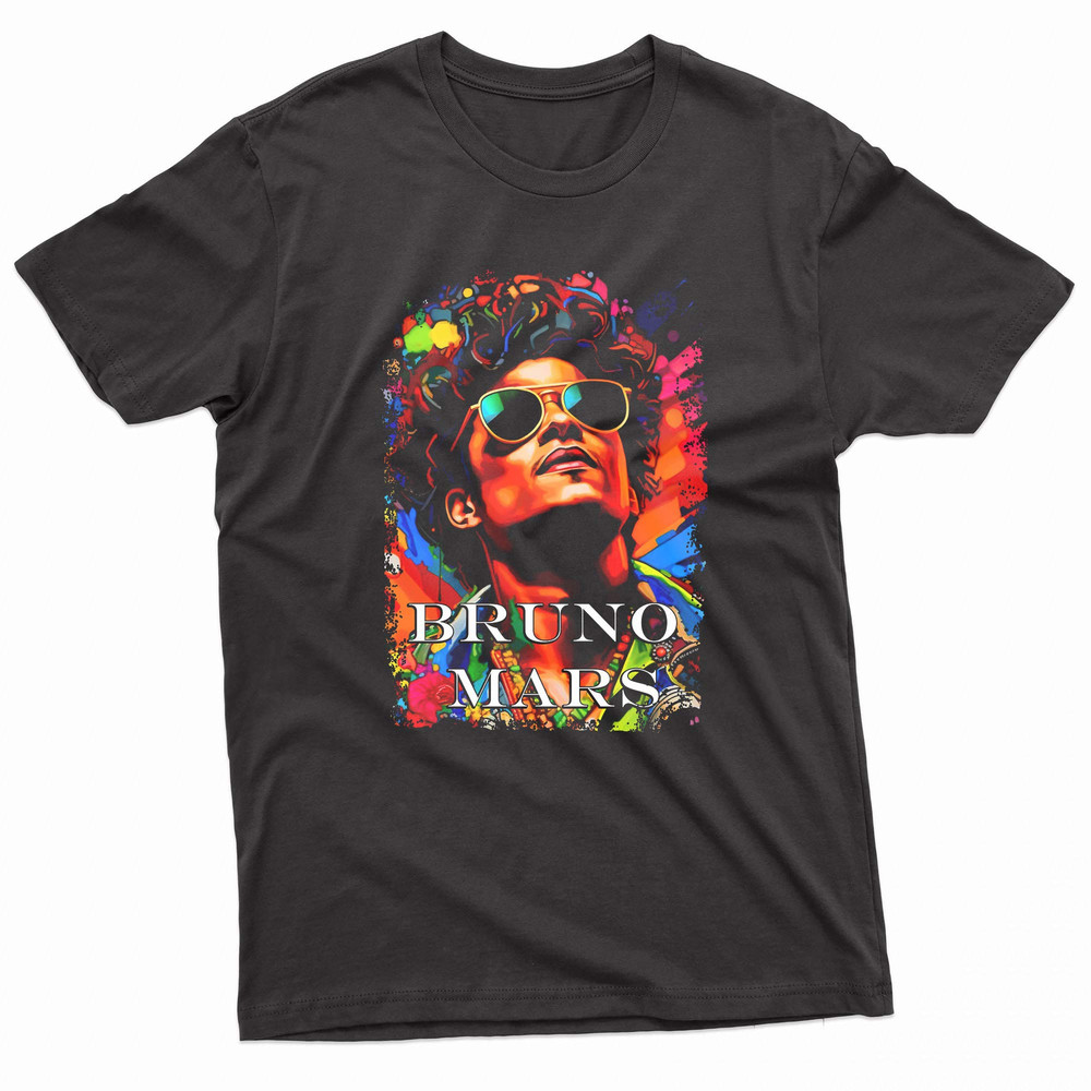 Bruno Mars Watercolor Art Portrait TShirt 0