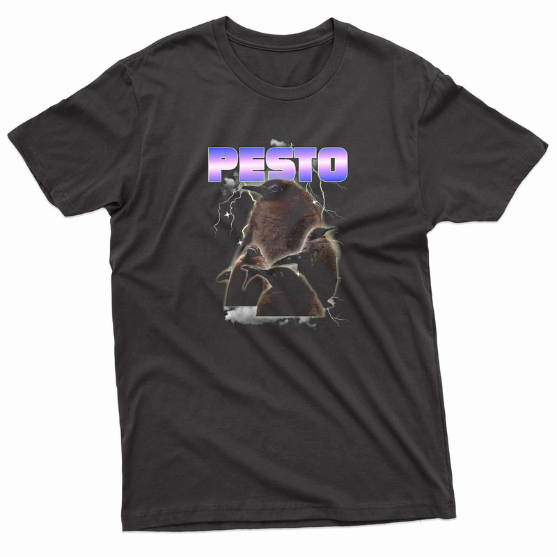 Pesto Penguin Bootleg 90s HipHop Style TShirt 0