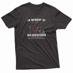 kris kristofferson in memory of 1936 2024 t-shirt