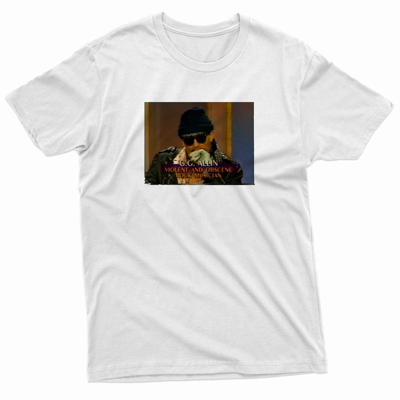 GG Allin Violent And Obscene Rock Musician TShirt 0